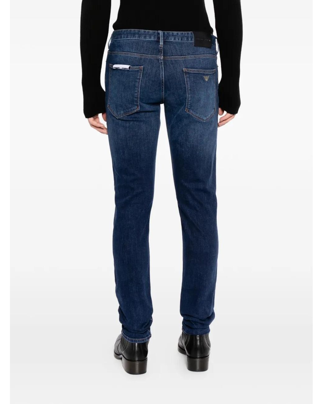 Emporio Armani Blue Denim Cotton Jeans for men