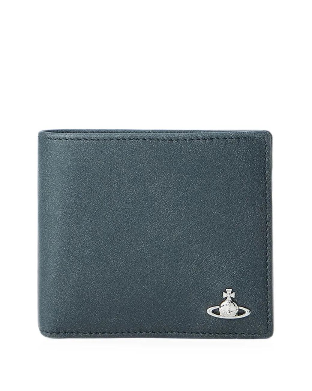 Vivienne Westwood Blue Billfold Wallet for men