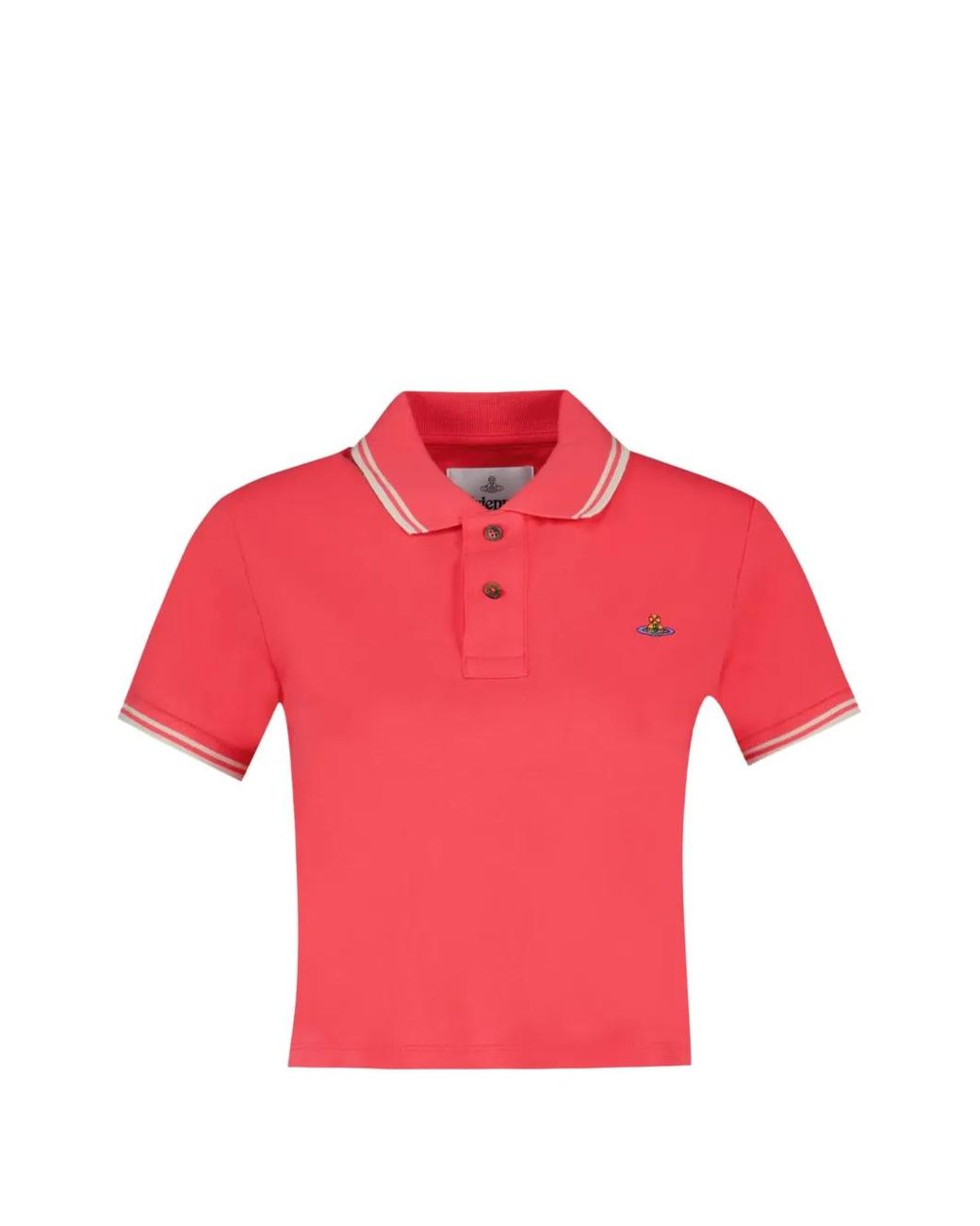 Vivienne Westwood Orb-Embroidered Short-Sleeve Polo Shirt