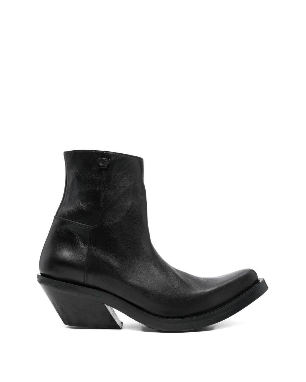 Egonlab Black Spike Leather Boots for men