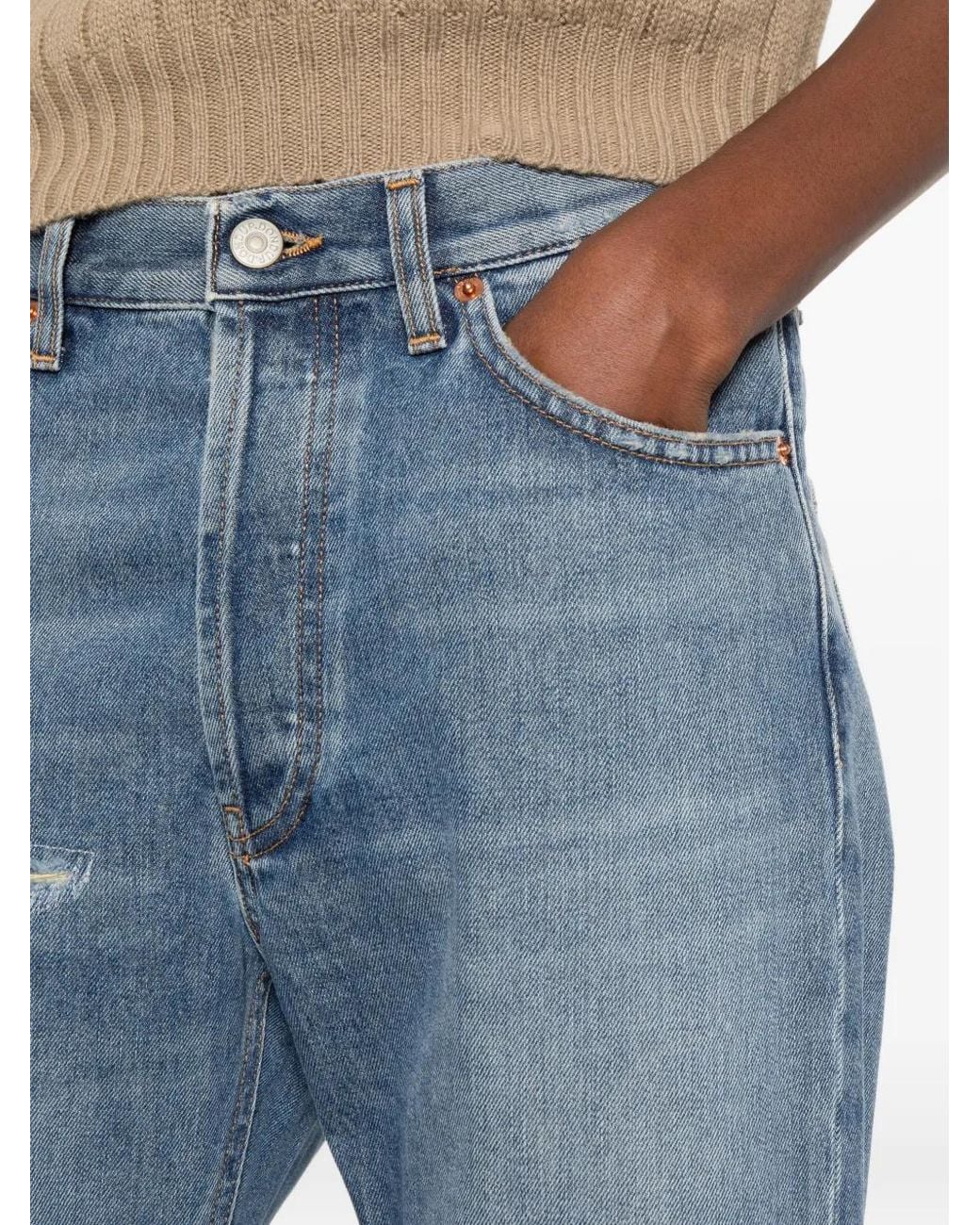 Dondup Blue Cotton Jeans