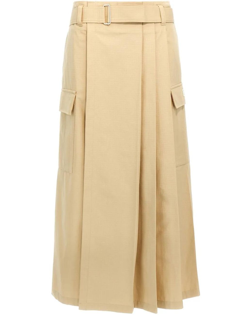 KENZO Natural Cotton Cargo Skirt