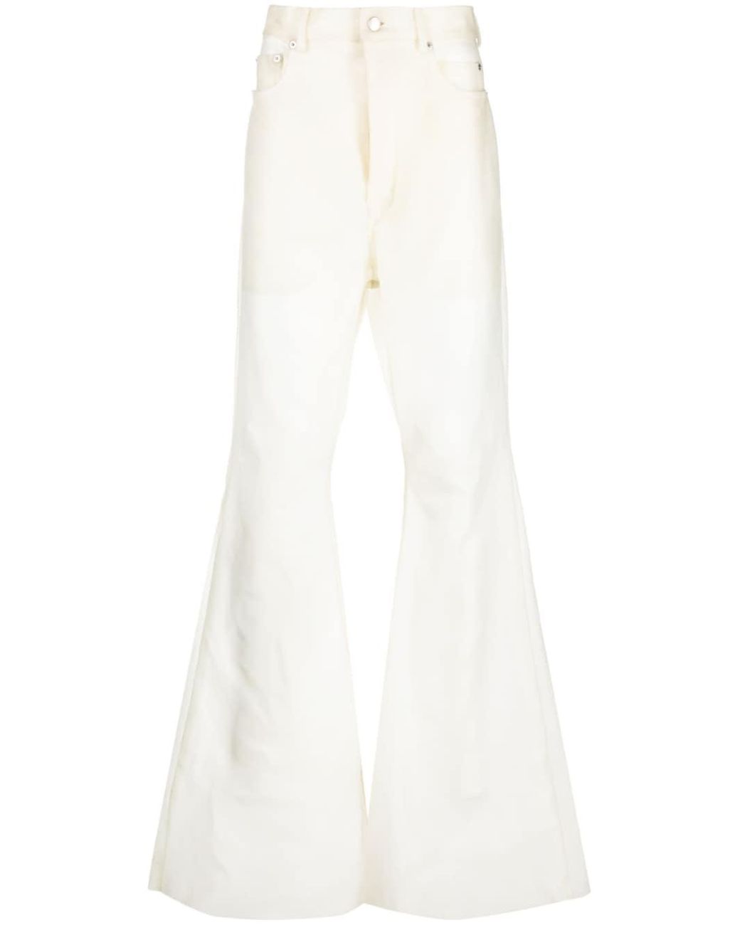 Rick Owens Bolan Sheer Wide-leg Trousers in White for Men | Lyst