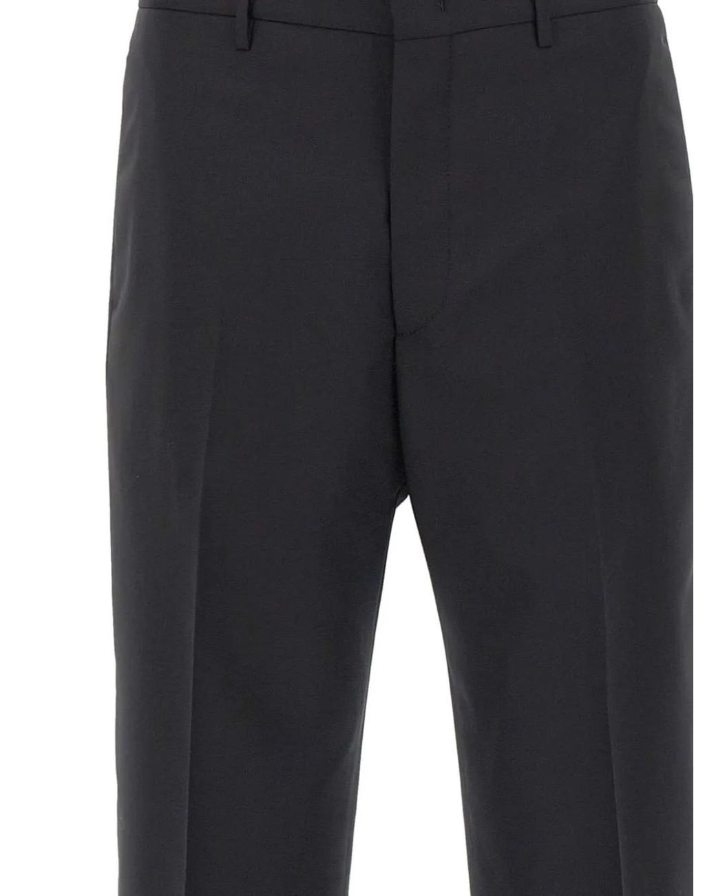 Tagliatore Blue Pressed-Crease Tailored Trousers for men