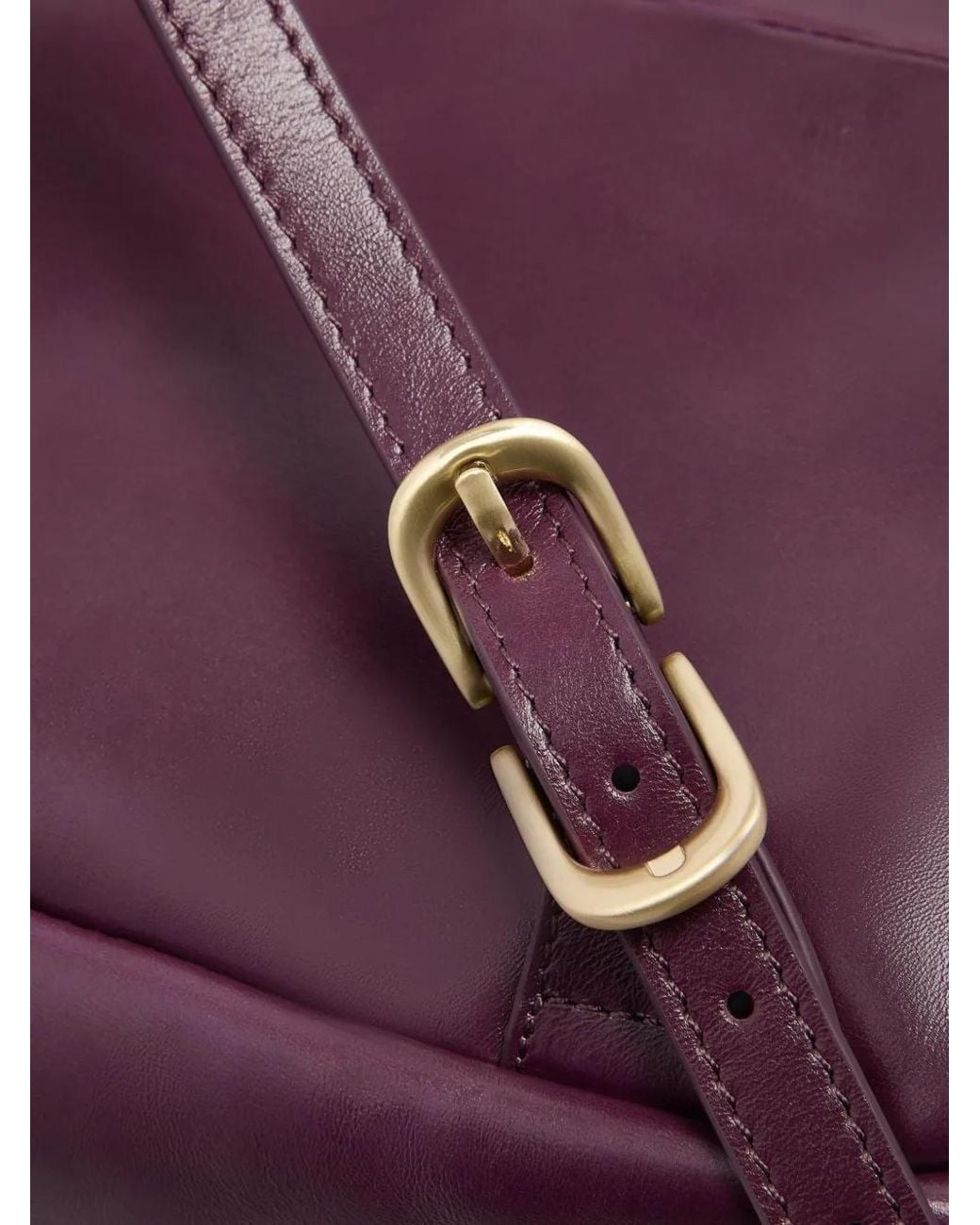 Piquadro Purple Leather Laptop Backpack