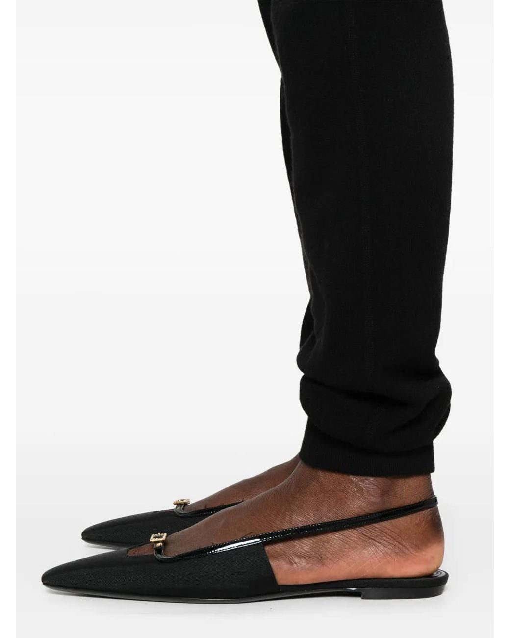 Saint Laurent Black Cashmere Leggings