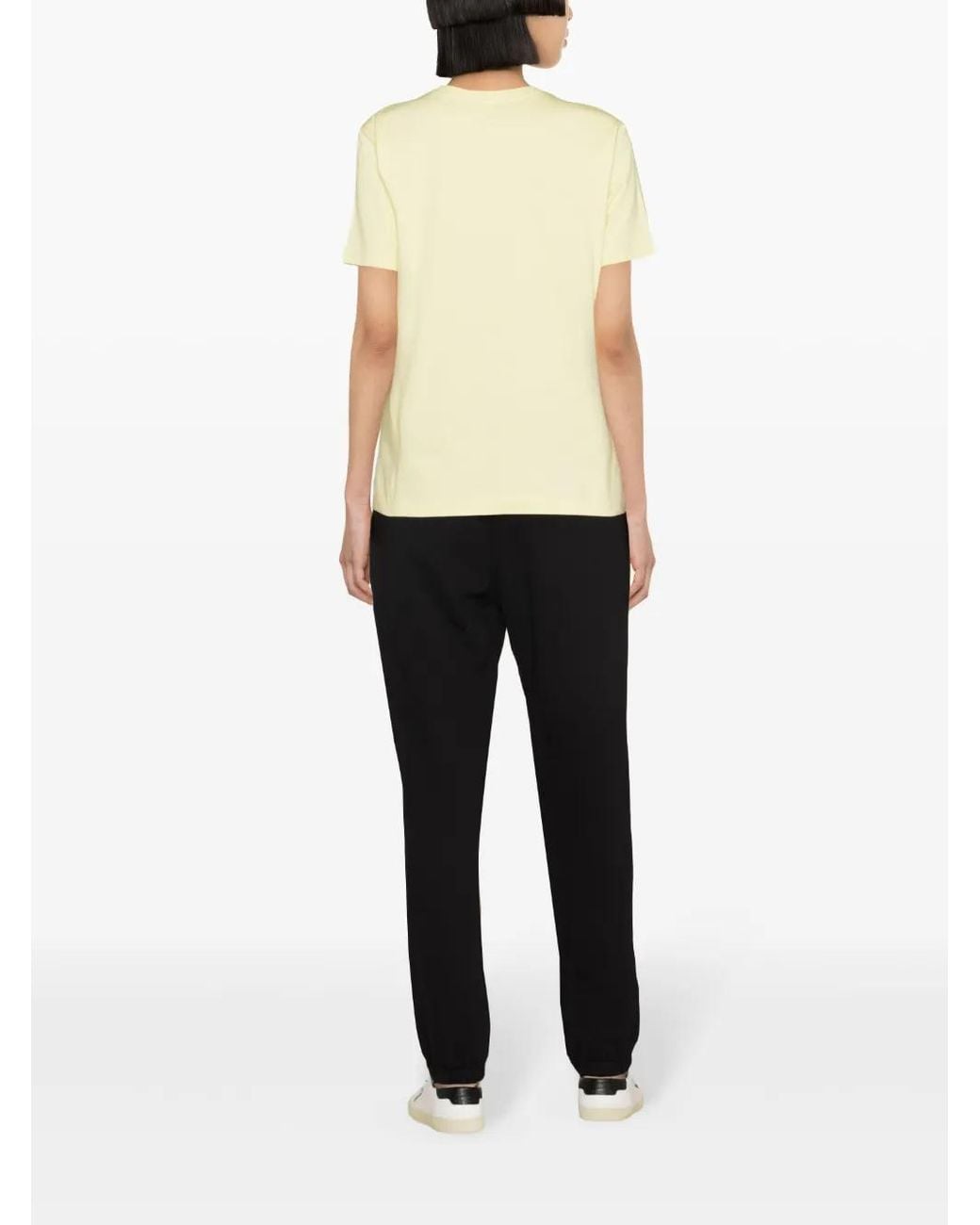 Paul Smith Yellow Zebra-Patch Cotton T-Shirt