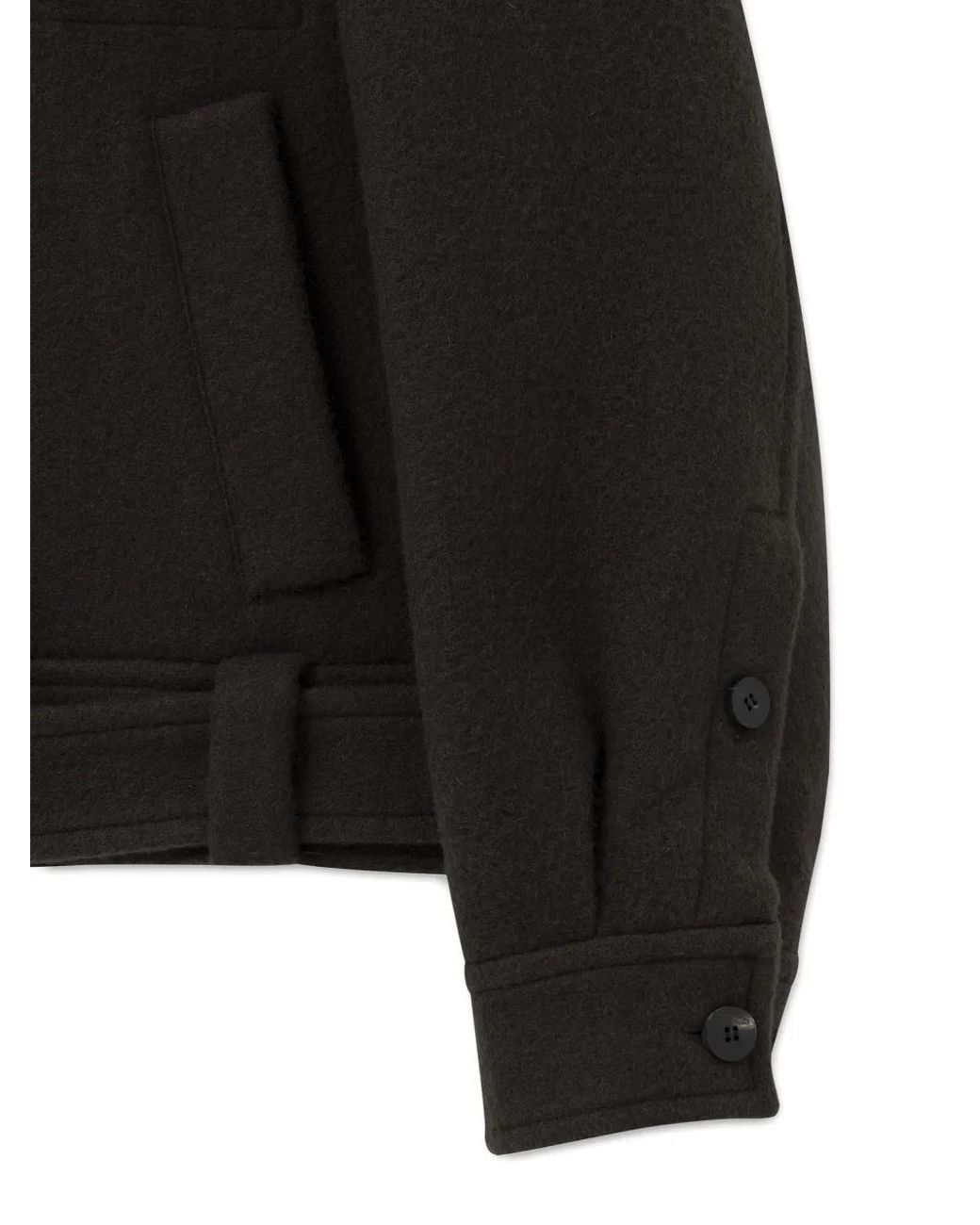 Wooyoungmi Black Logo Belt Jacket for men