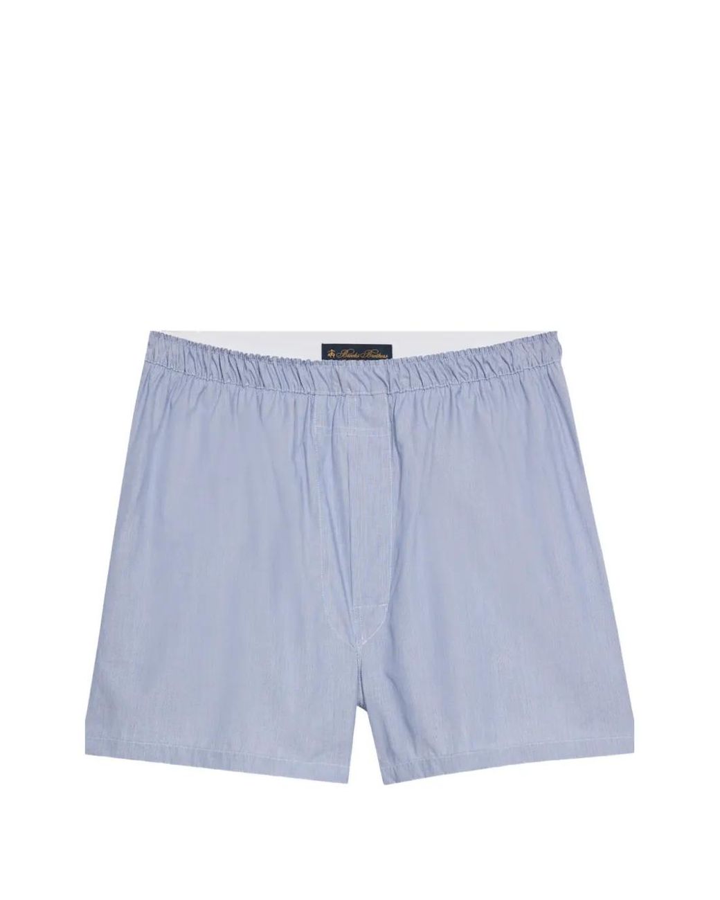 Brooks Brothers Blue Micro-Stripe Cotton Boxer Shorts for men
