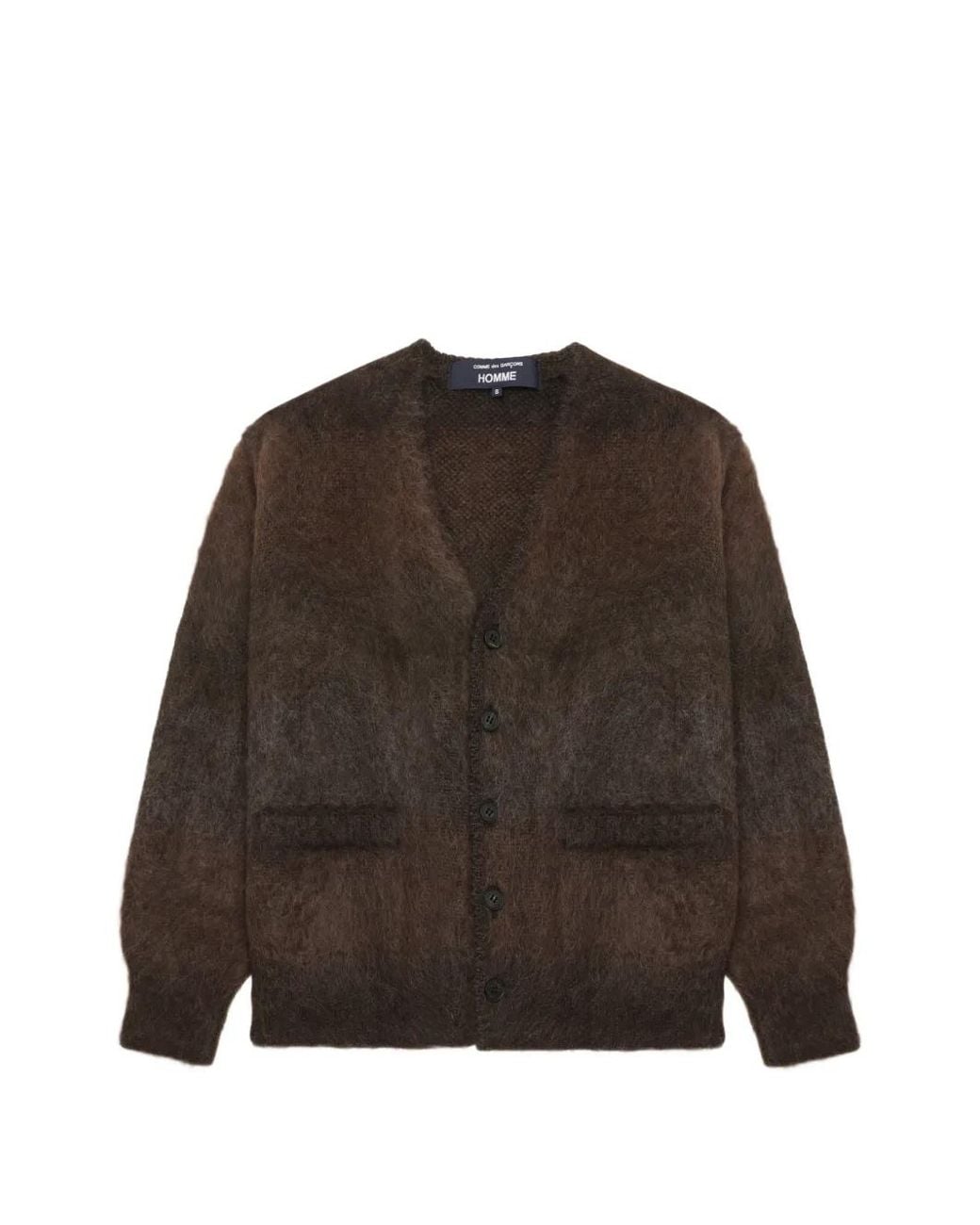 Comme des Garçons Brown Mohair-Blend Brushed Cardigan for men