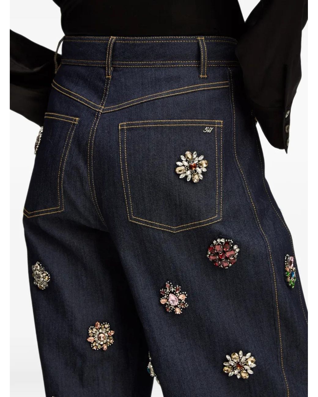 Cinq À Sept Blue Jean Baroque Patches Hayden