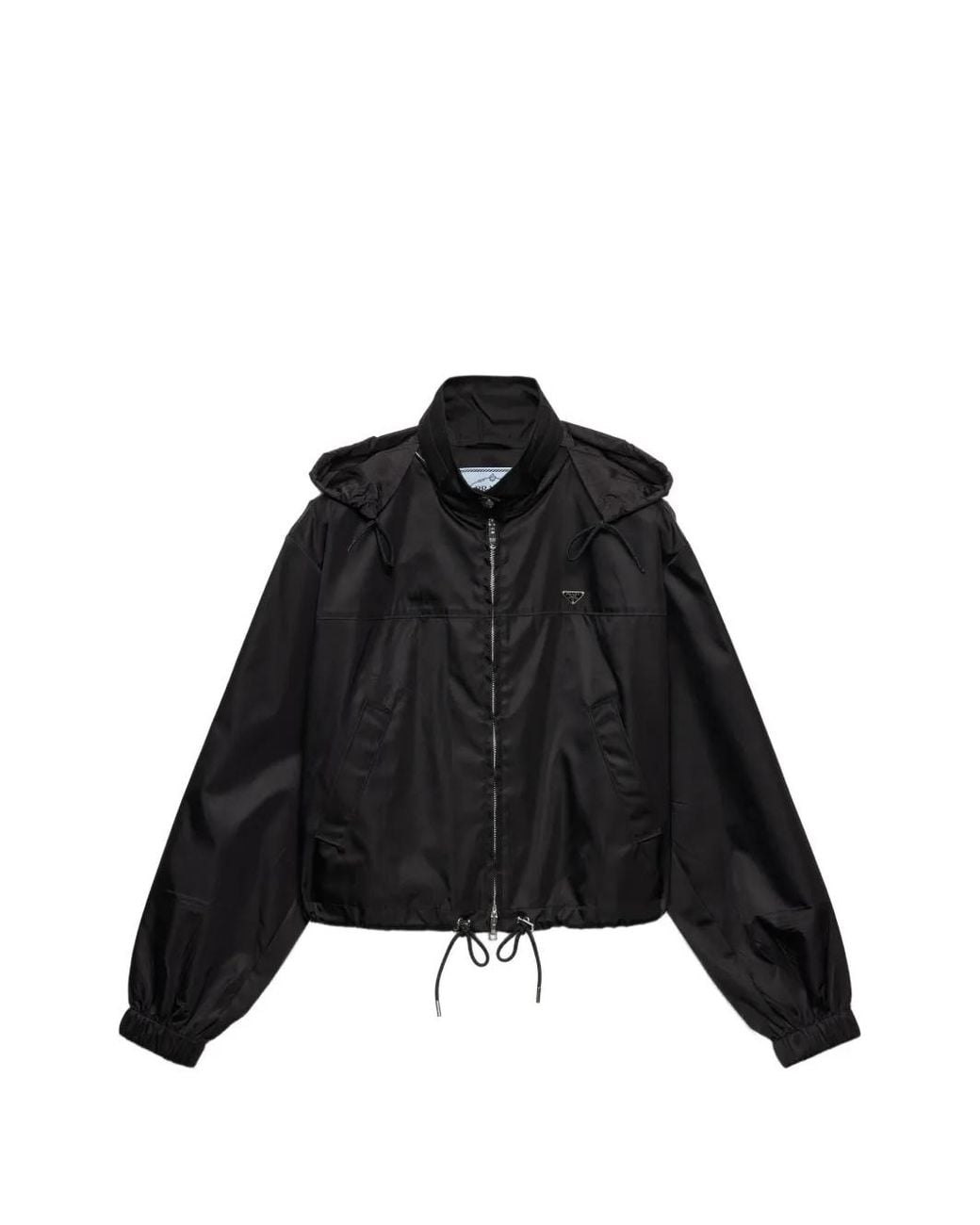 Prada Black Hooded Zip-Up Jacket