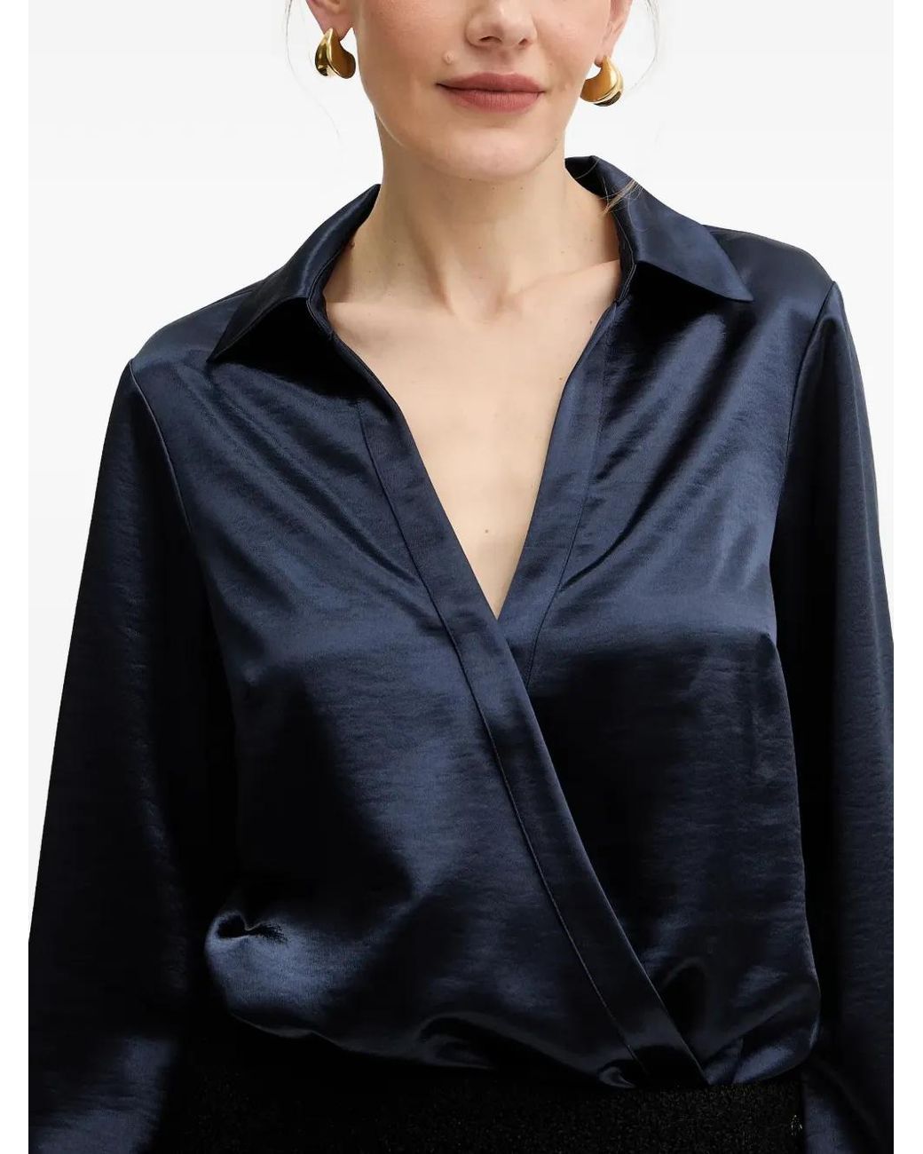 Haut À Col V Guess en coloris Blue