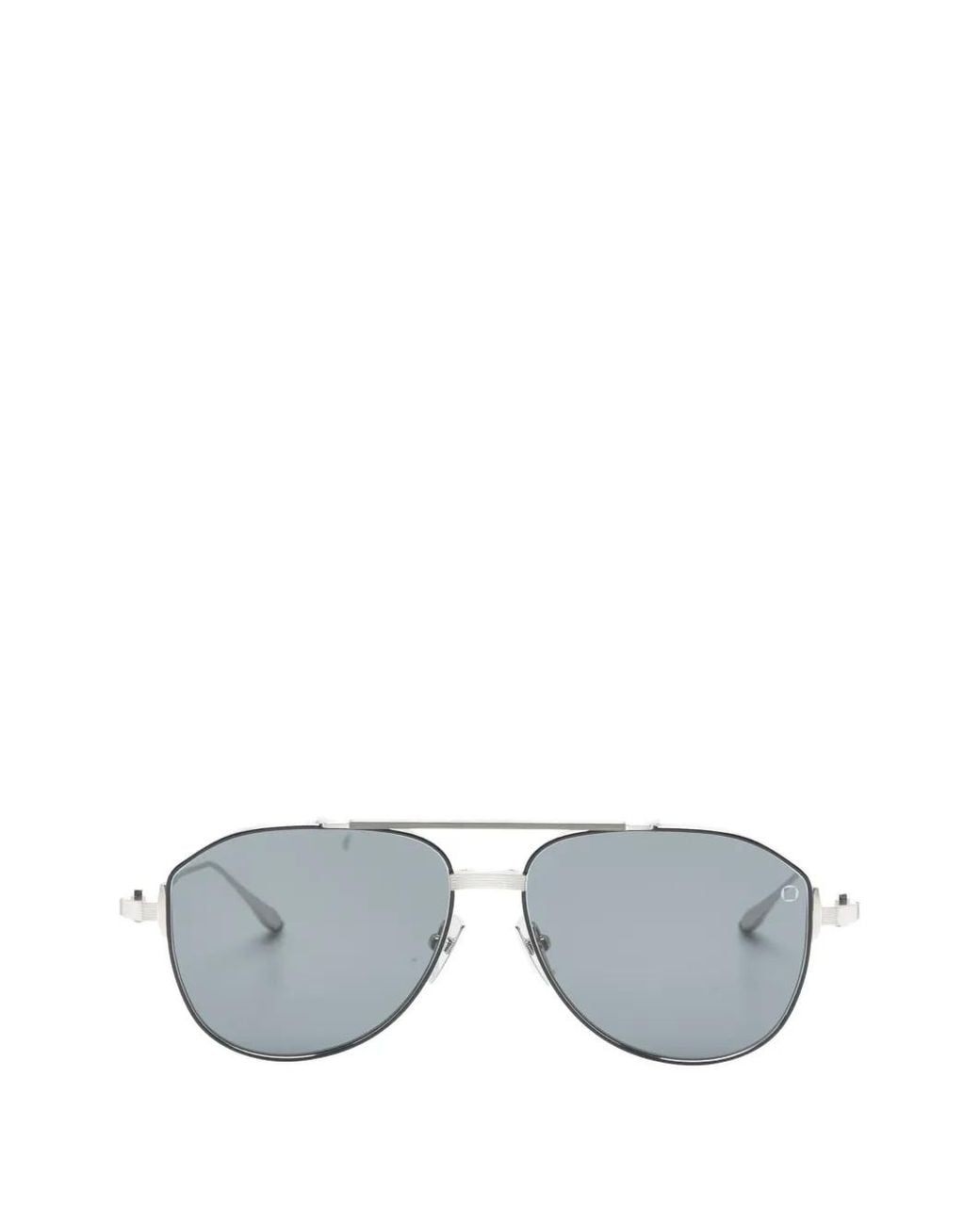 Akoni Gray Pilot-Frame Sunglasses