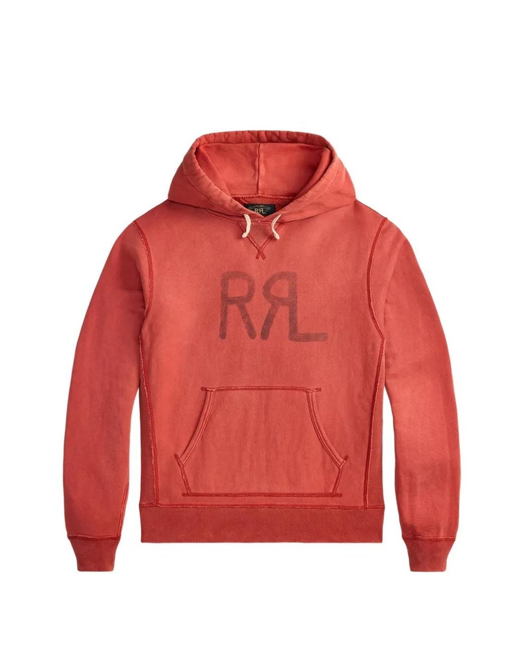 Sudadera Con Capucha Y Logo RRL de hombre de color Red