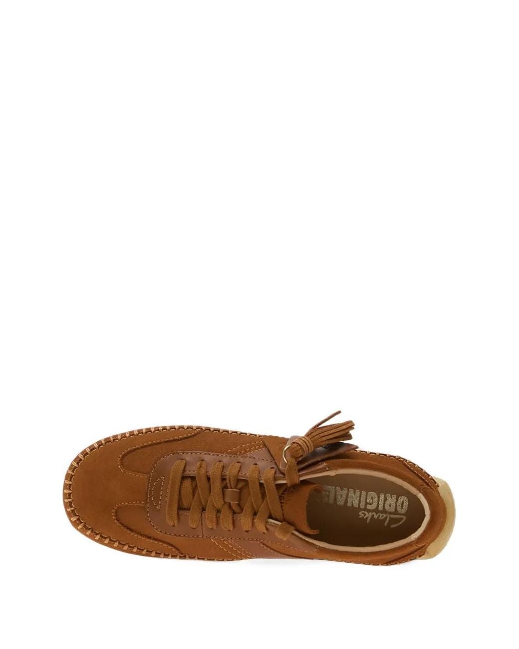 Clarks Brown Tor Low Whipstitch Sneakers