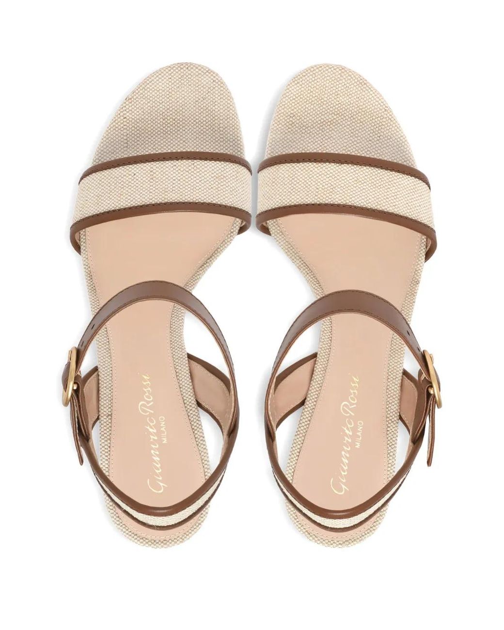 Gianvito Rossi White Milos Platform Heeled Sandals