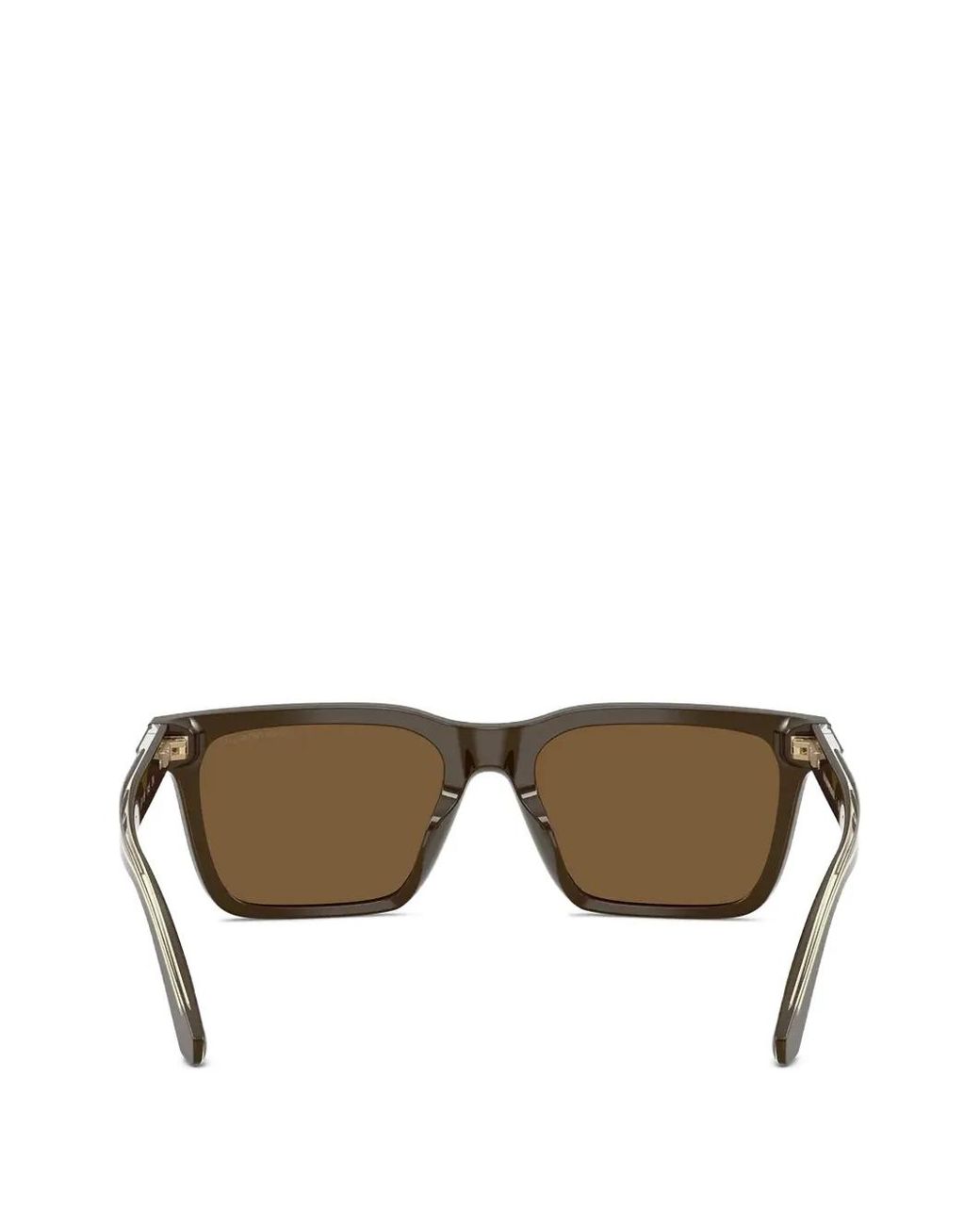 Emporio Armani Brown Lunettes De Soleil À Monture Rectangulaire for men