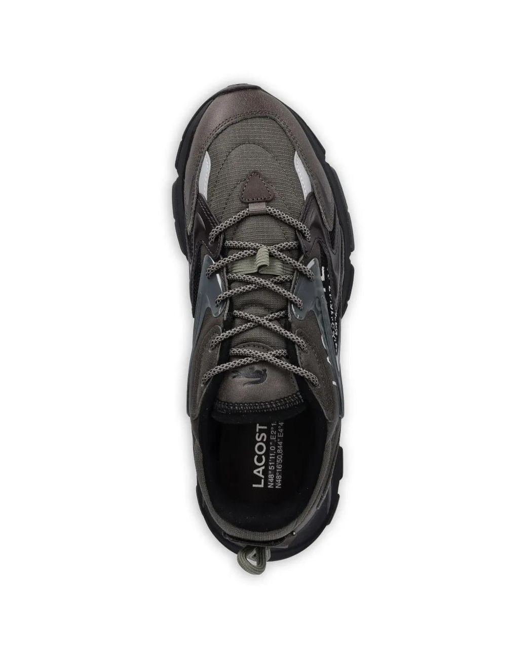 Lacoste Black L003 Neo Tech Logo Lace-Up Sneakers for men