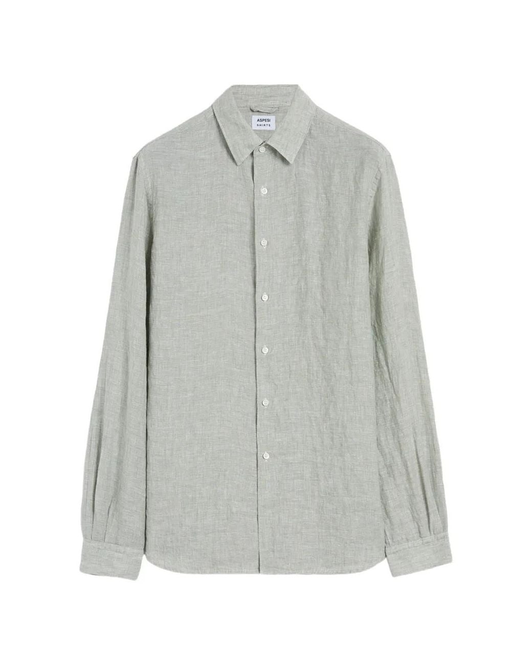 Aspesi Gray Button-Up Shirt for men