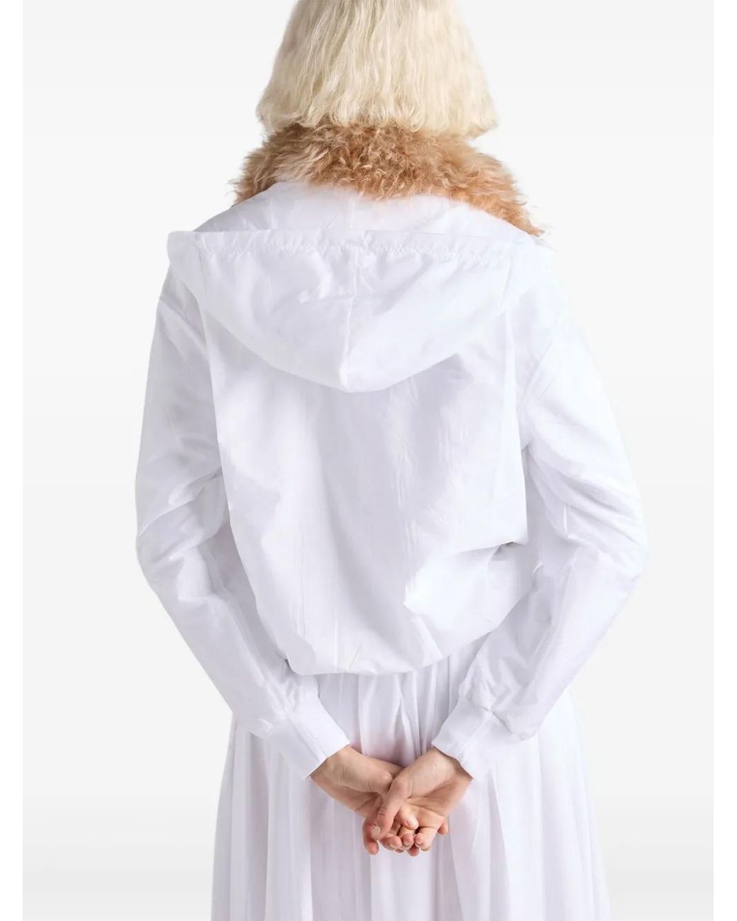 Prada White Reversible Hoodie