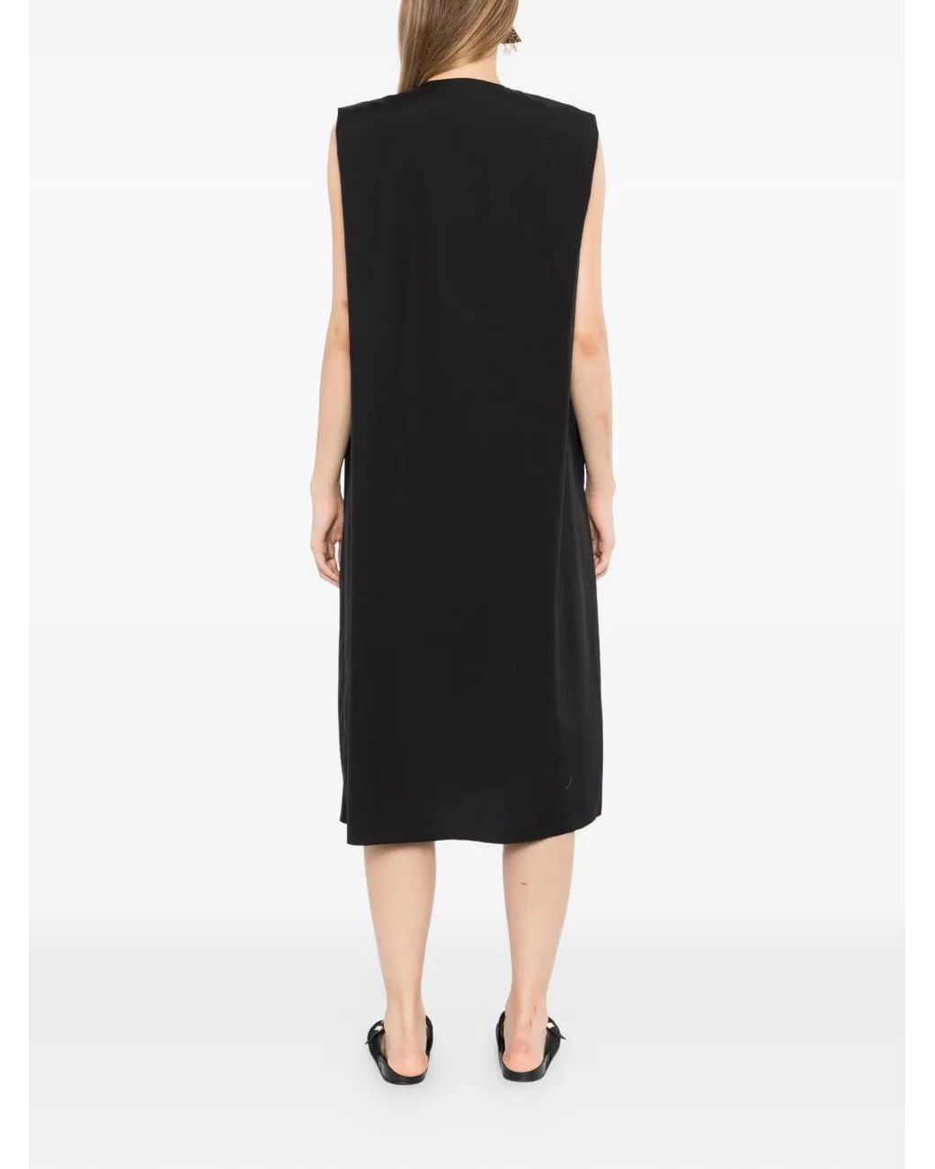 JNBY Black Bead-Embellished Deconstructed Dress