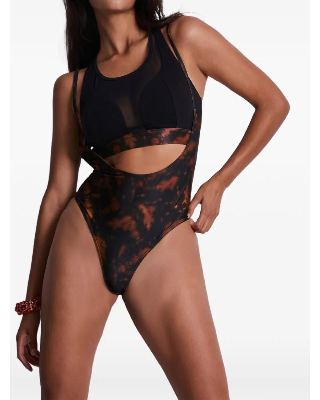 Aubade Brown Hot Motion Cut-Out Bodysuit