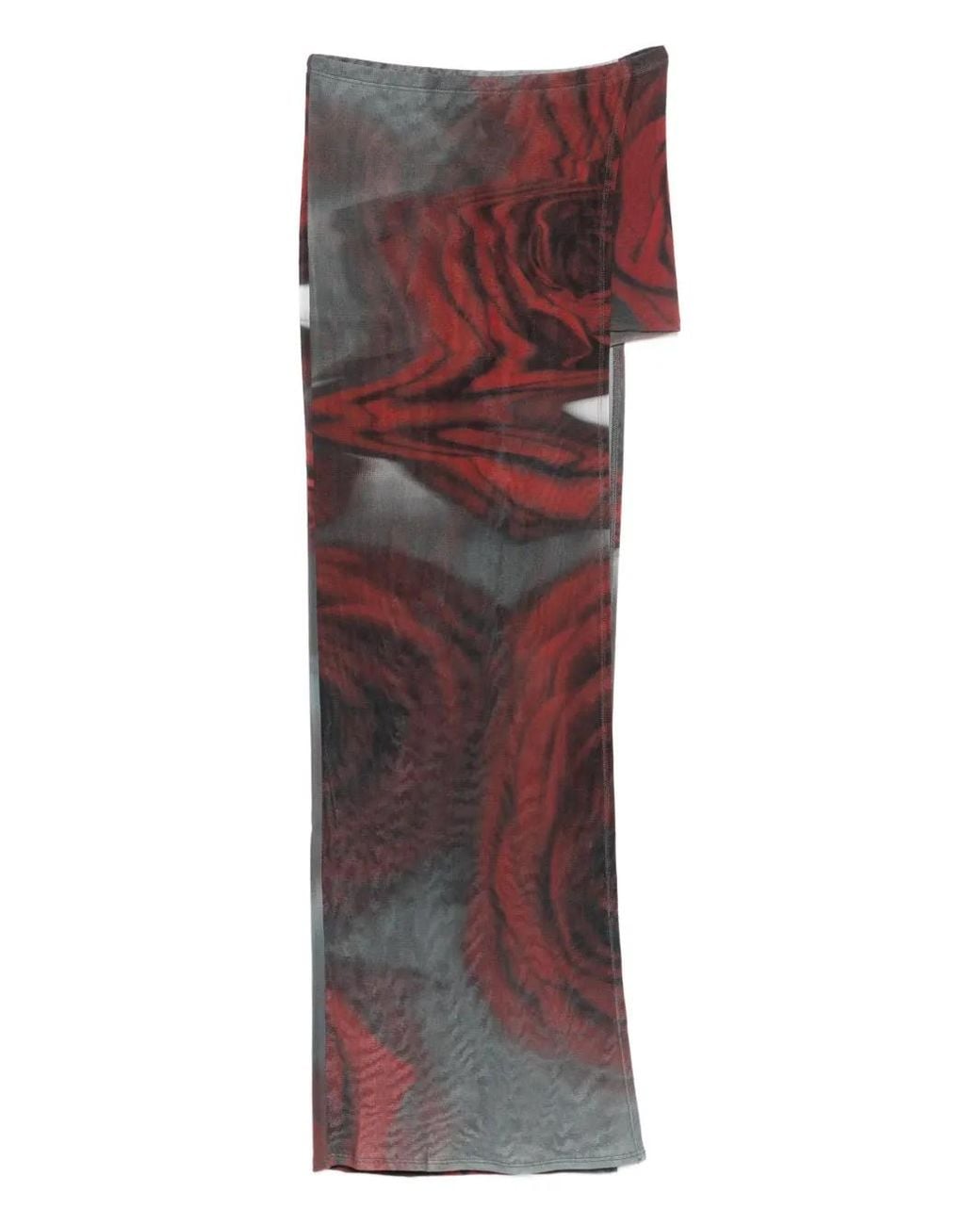 Jean Paul Gaultier Purple Blurry Roses Mini Skort