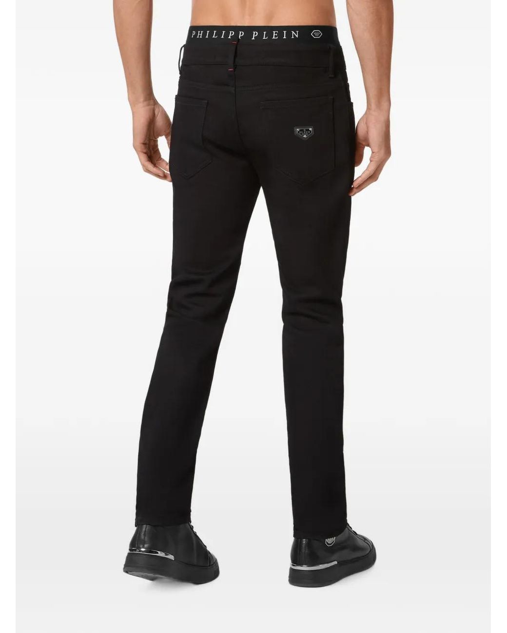 Philipp Plein Black Straight Supreme Fit Jeans Basic for men