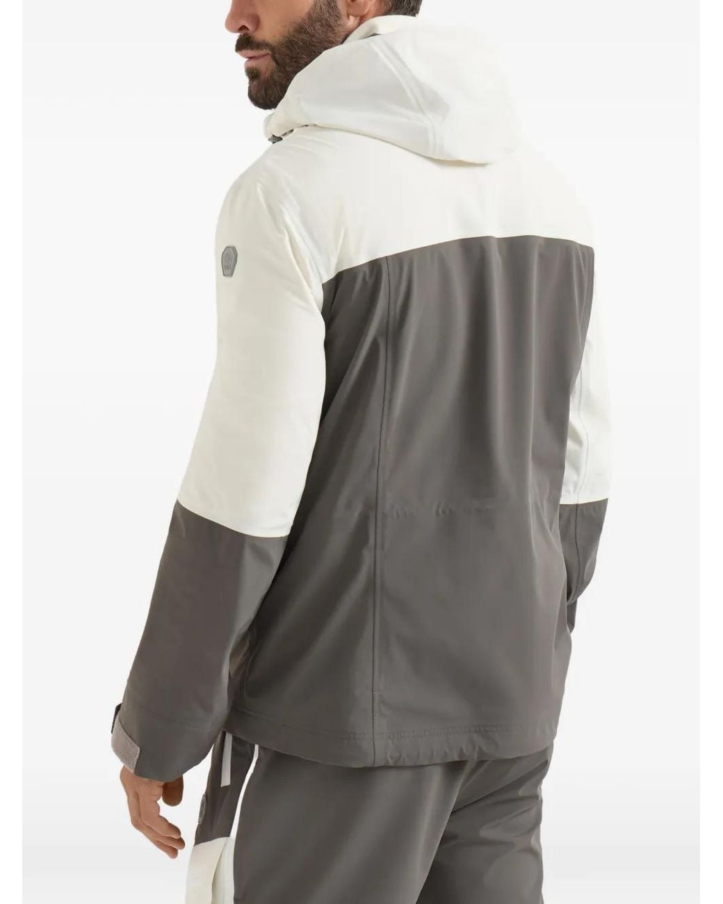 Brunello Cucinelli White Mountain Performance Bonded Taffeta Jacket for men
