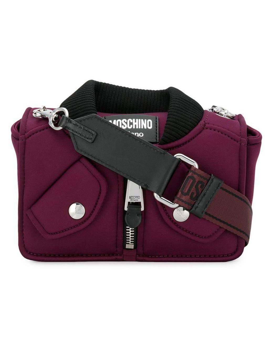 Moschino Bomber Jacket Shoulder Bag in Pink | Lyst