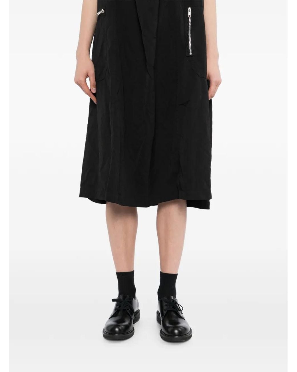 COMME DES GARÇON BLACK Black Robe À Poches Zippées