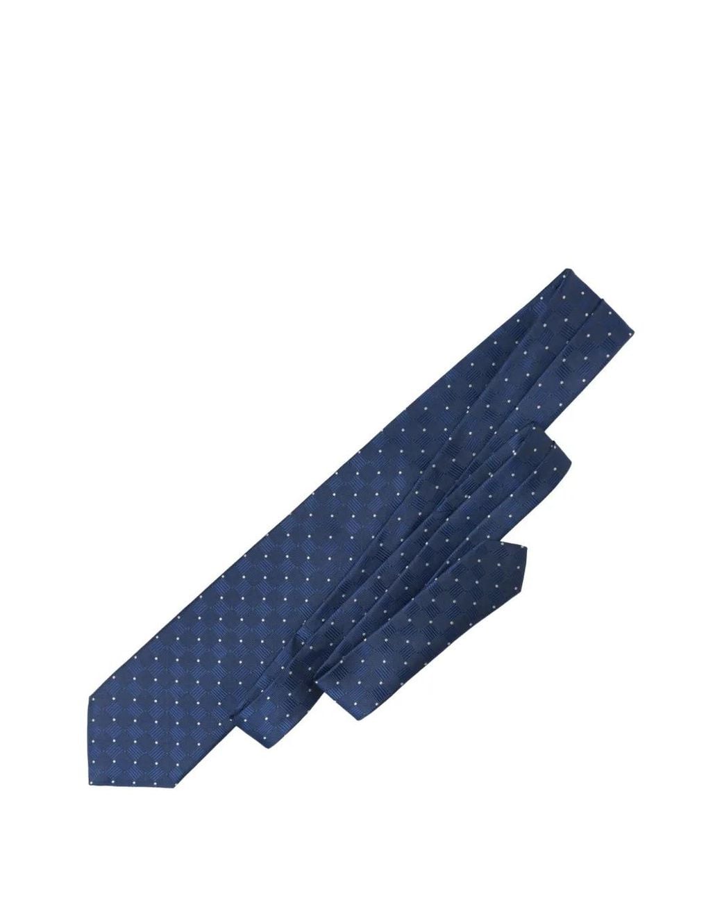 Elizabetta Blue Barone Polka-Dot Jacquard Tie for men