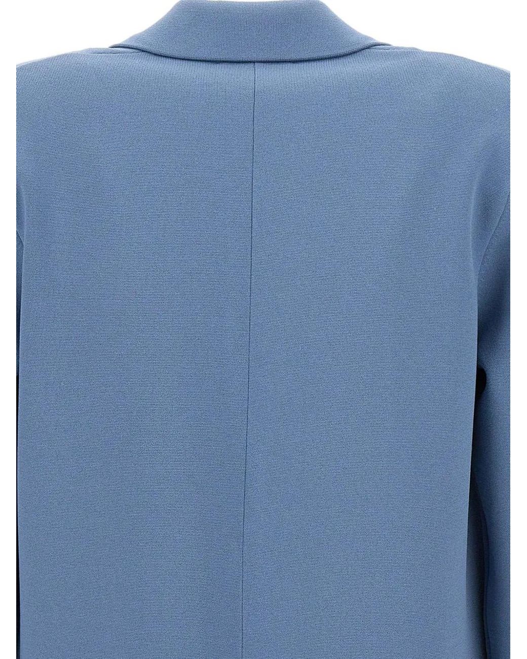 Kangra Blue Single-Breasted Blazer