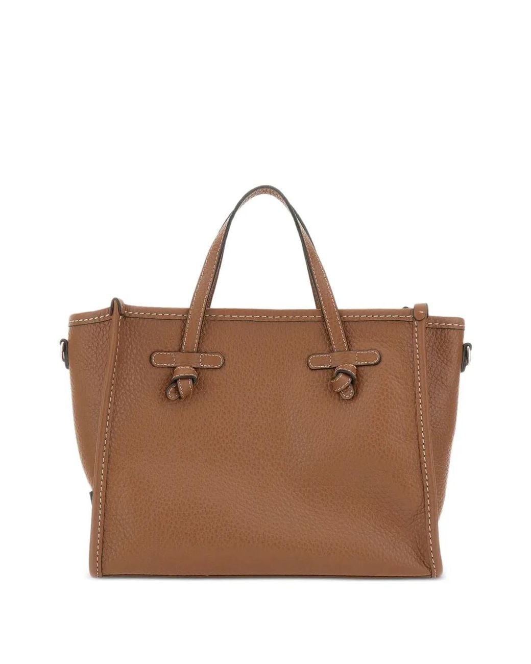 MARCELLA CLUB Brown Miss Marcella 32 Grain Leather Tote Bag