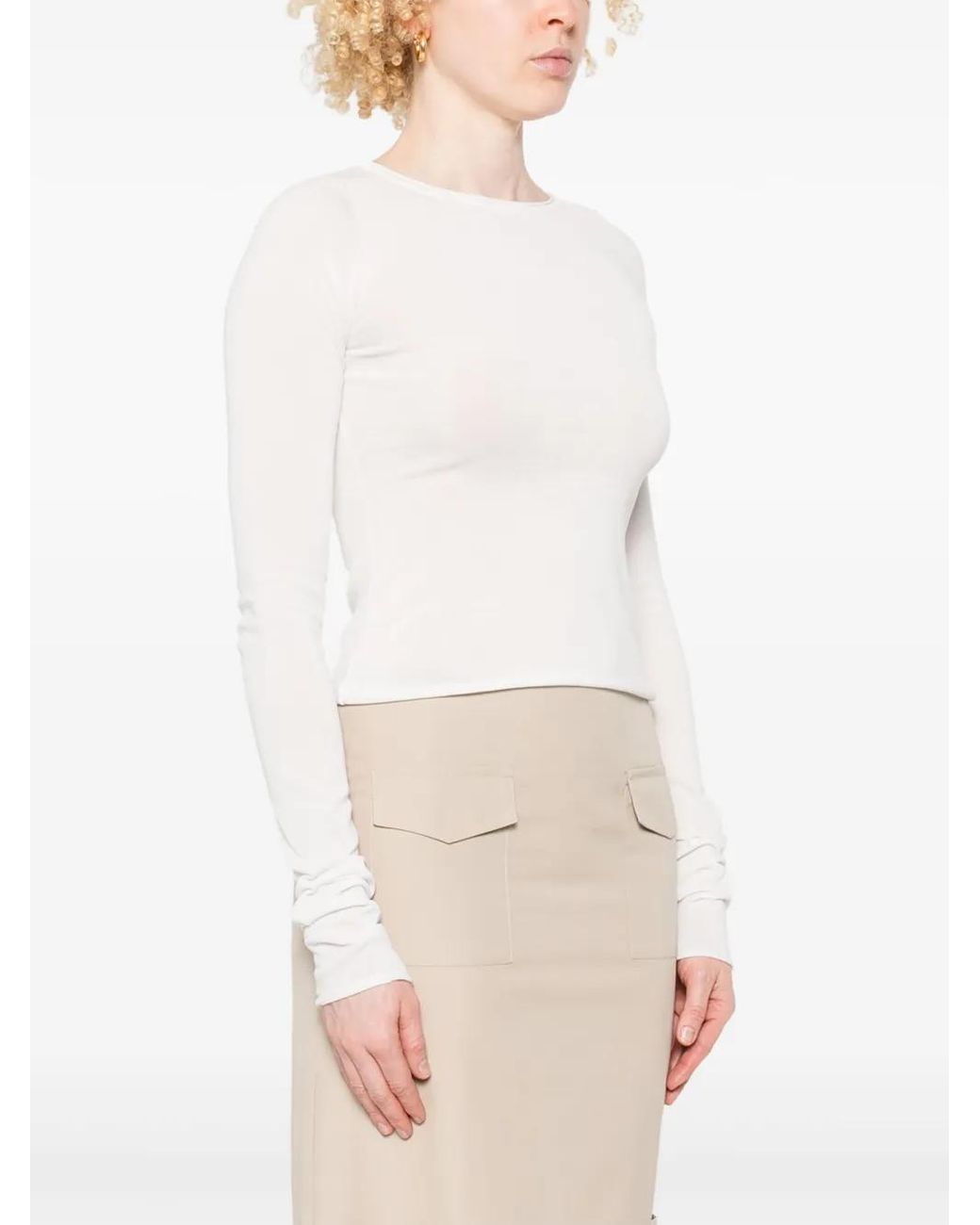 Our Legacy White Crew-Neck Top