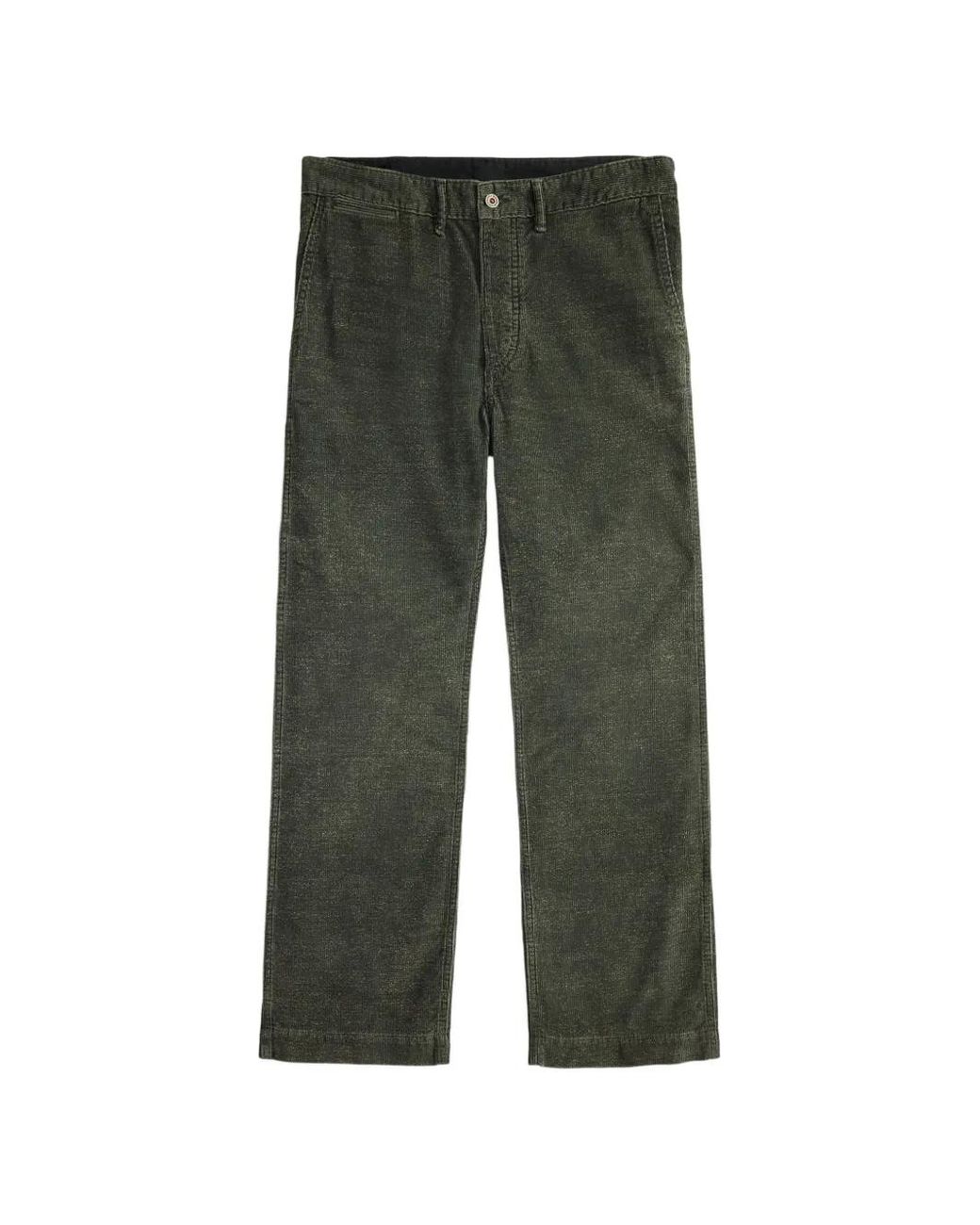 RRL Green Corduroy Trousers for men