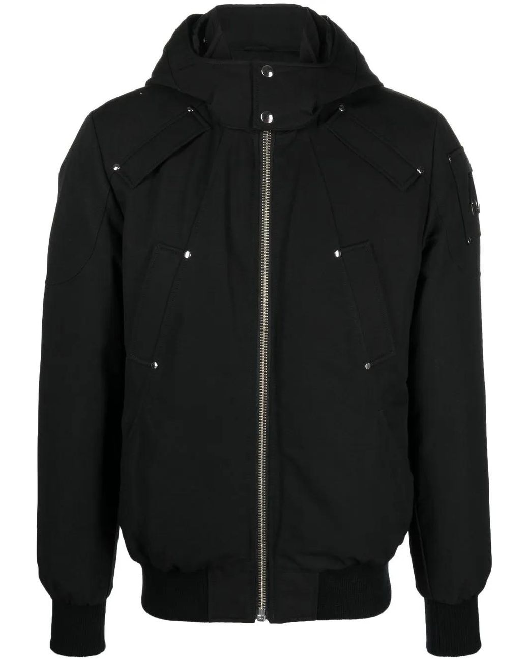 Moose Knuckles Black Original Ballistic Bomber for men