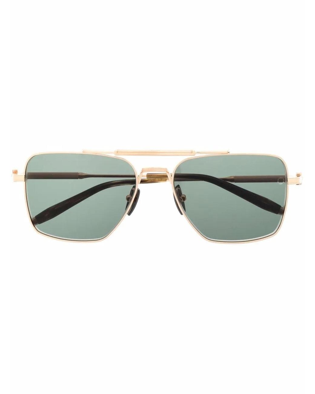 Akoni Sonnenbrille Mit Eckigem Gestell in Green für Herren