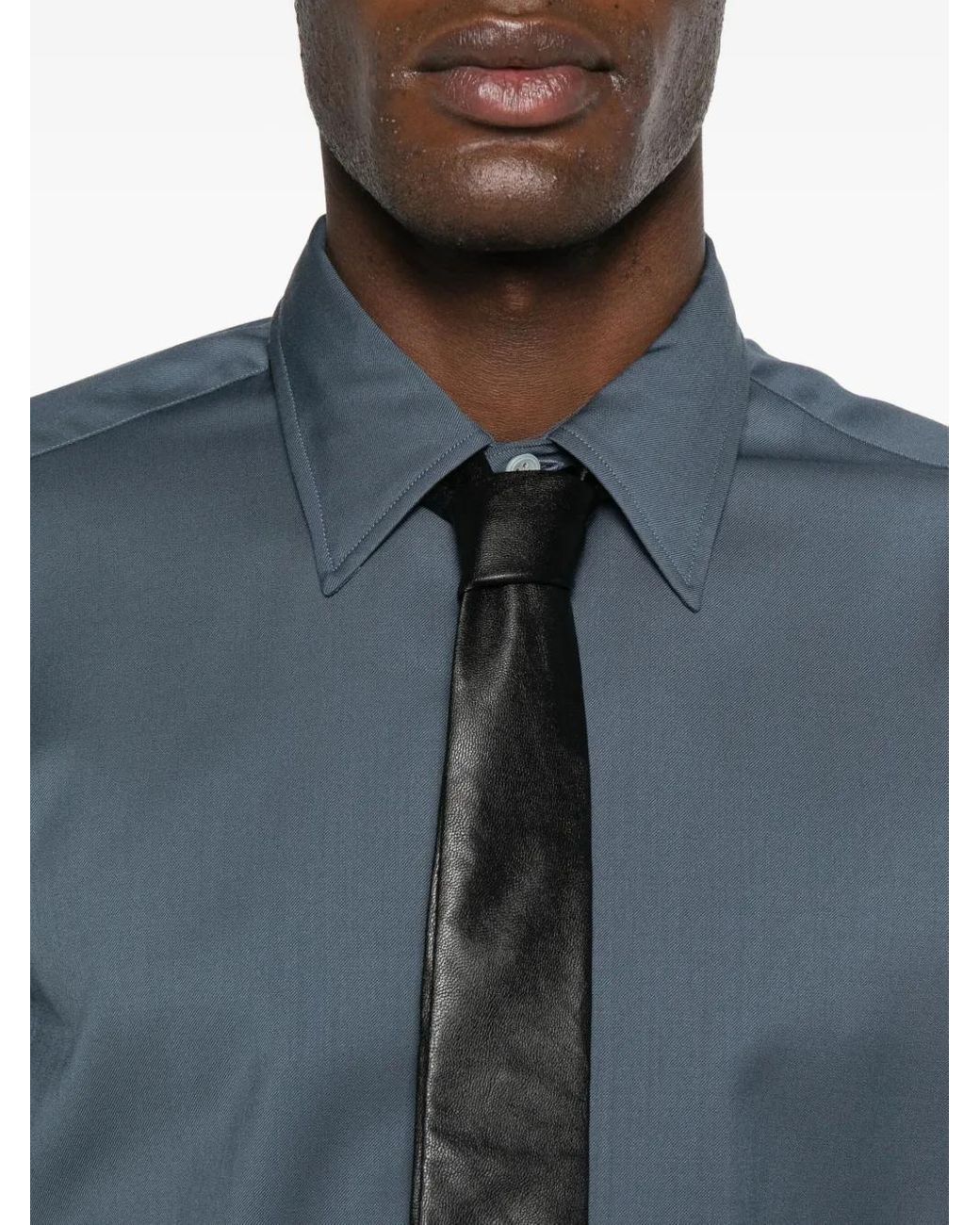 Camisa Con Botones Lardini de hombre de color Blue