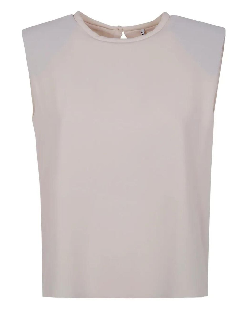 Liviana Conti Natural Sleeveless T-Shirt