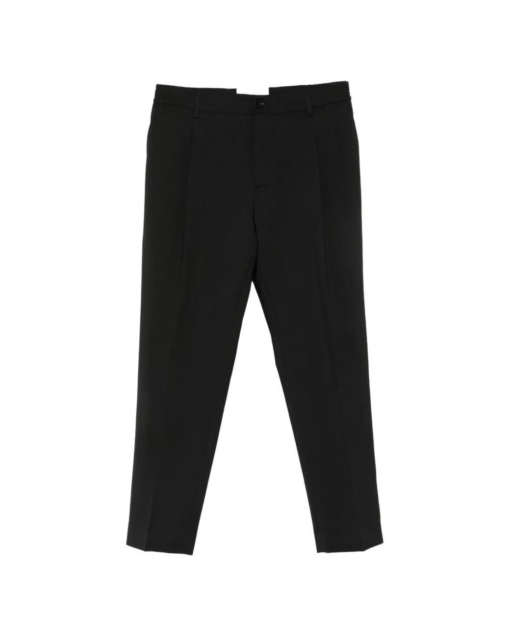 BE ABLE Black Pressed-Crease Tailored Trousers for men