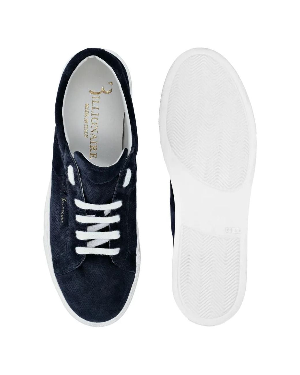 Billionaire Blue Baskets En Daim for men