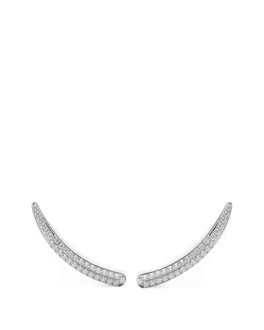 SOLO for Diamonds White Boucles D'Oreilles À Ornements