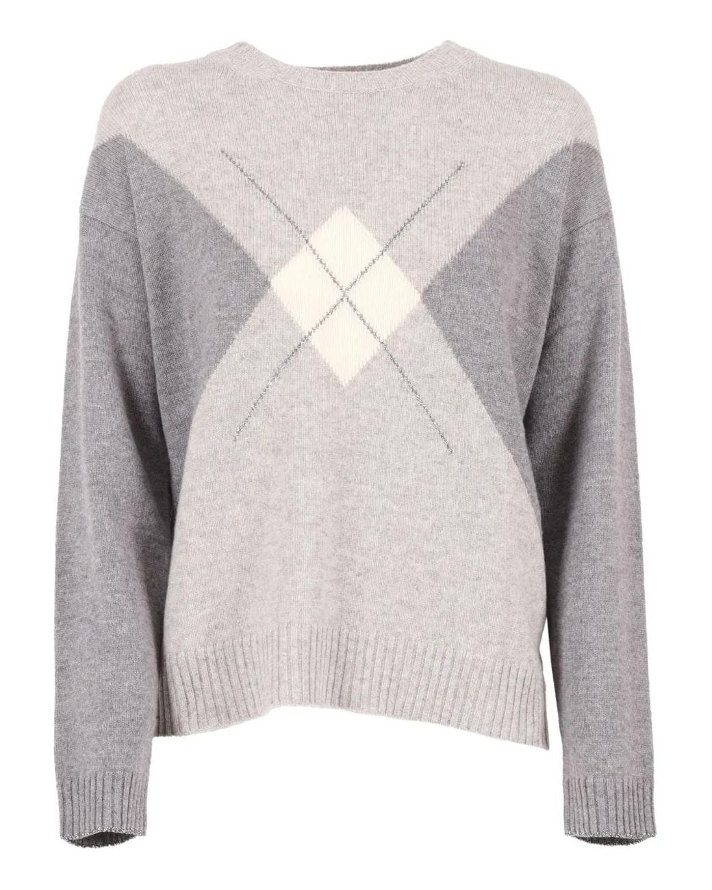 Pull À Col Rond Kangra en coloris Gray