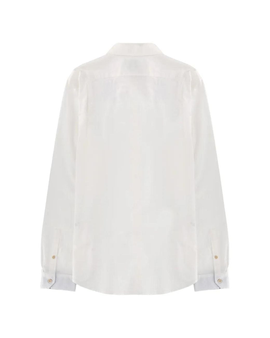 Paul Smith White Button-Down Collar Shirt for men