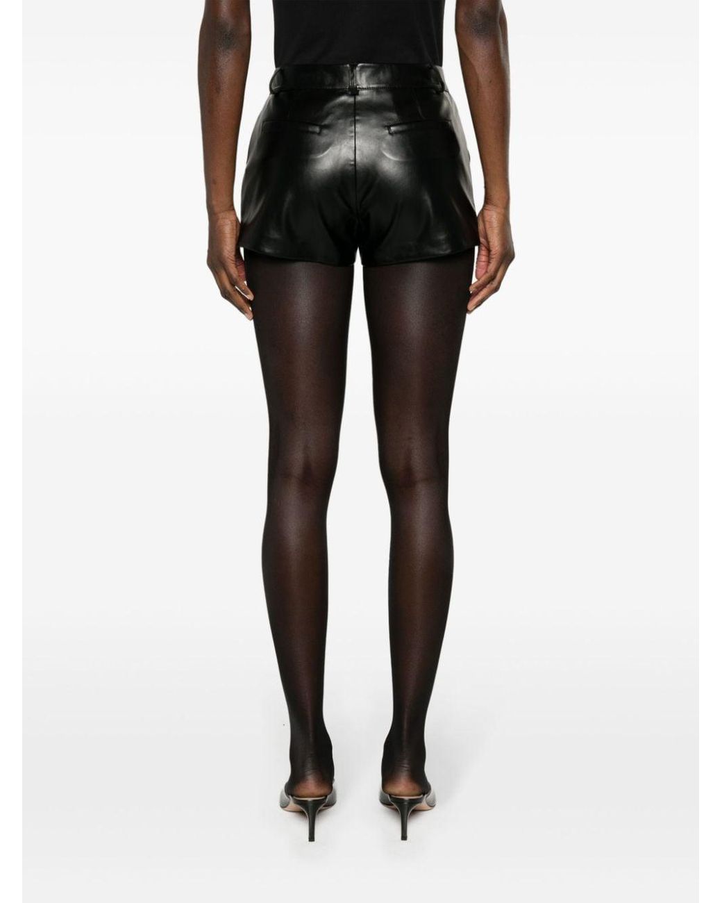 Pernille Faux Leather Pants - Black