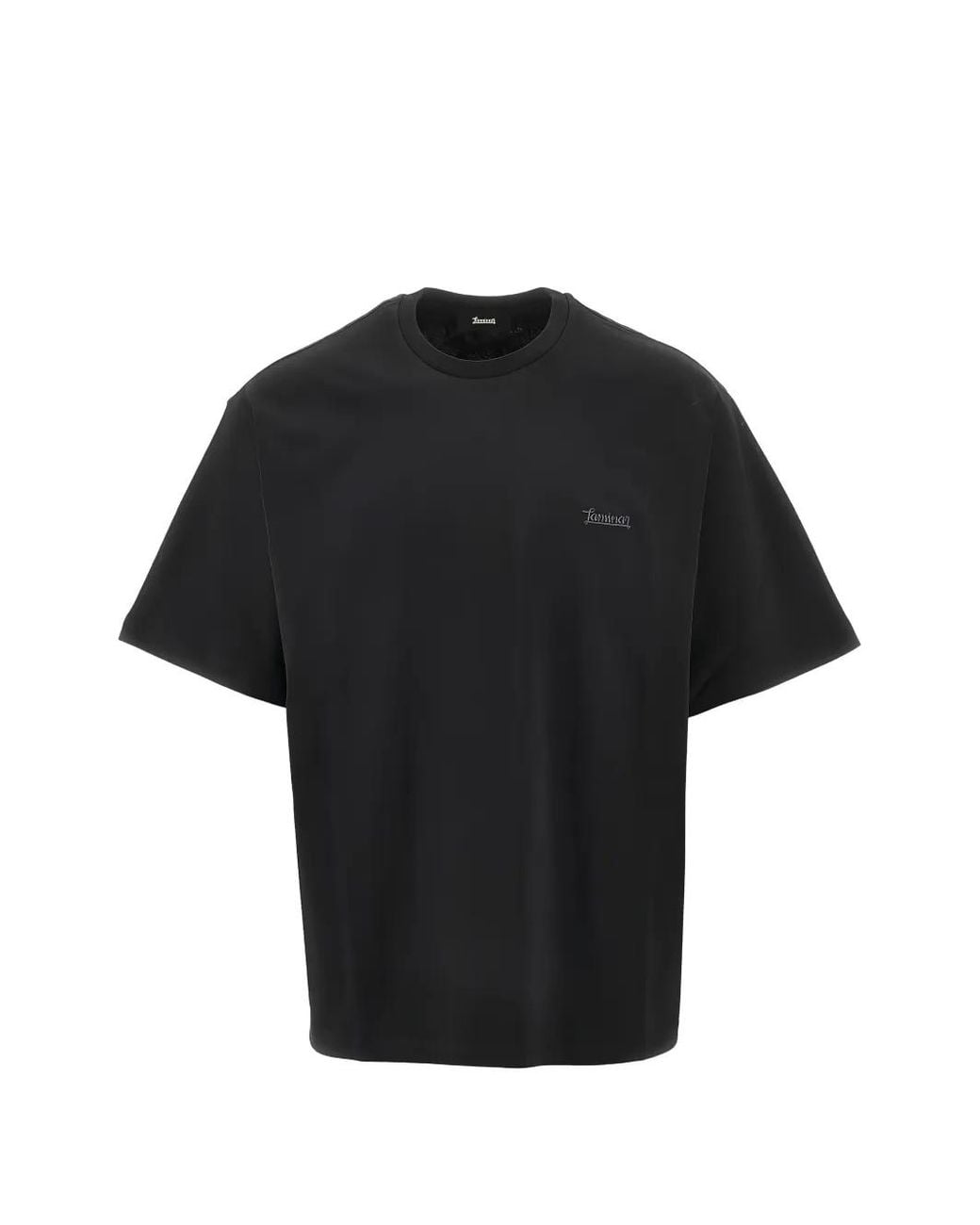 Laminar Black T-Shirt À Logo Imprimé for men