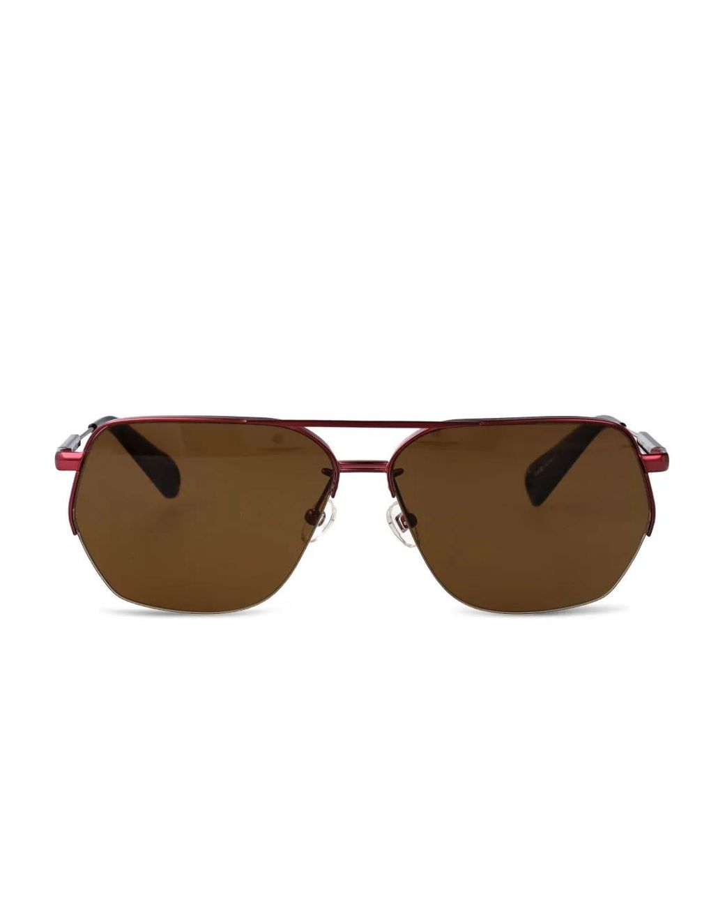 Jacquemus Brown Pilot-Frame Sunglasses for men