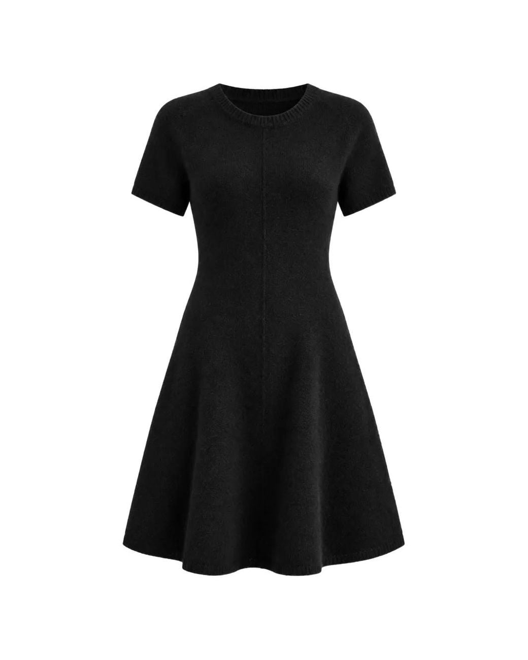 Philo-Sofie Cashmere Flared Fit Mini Dress in Black | Lyst